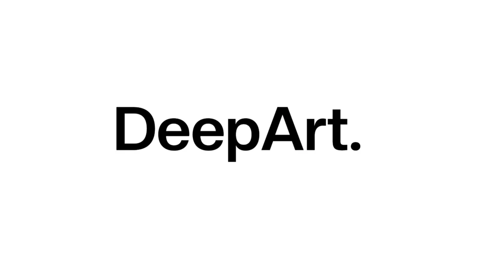Screenshot of the DeepArt dashboard displaying AI-powered image transformation tools and artistic style options.